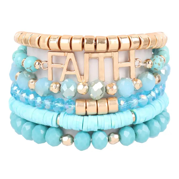 Blessed Charm Multiline Beaded Bracelet