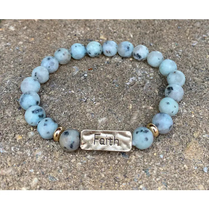 Faith | Hope | Love | Stone Bracelets | 1 Each