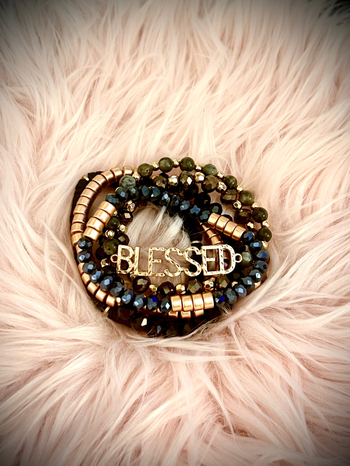 Blessed Charm Multiline Beaded Bracelet