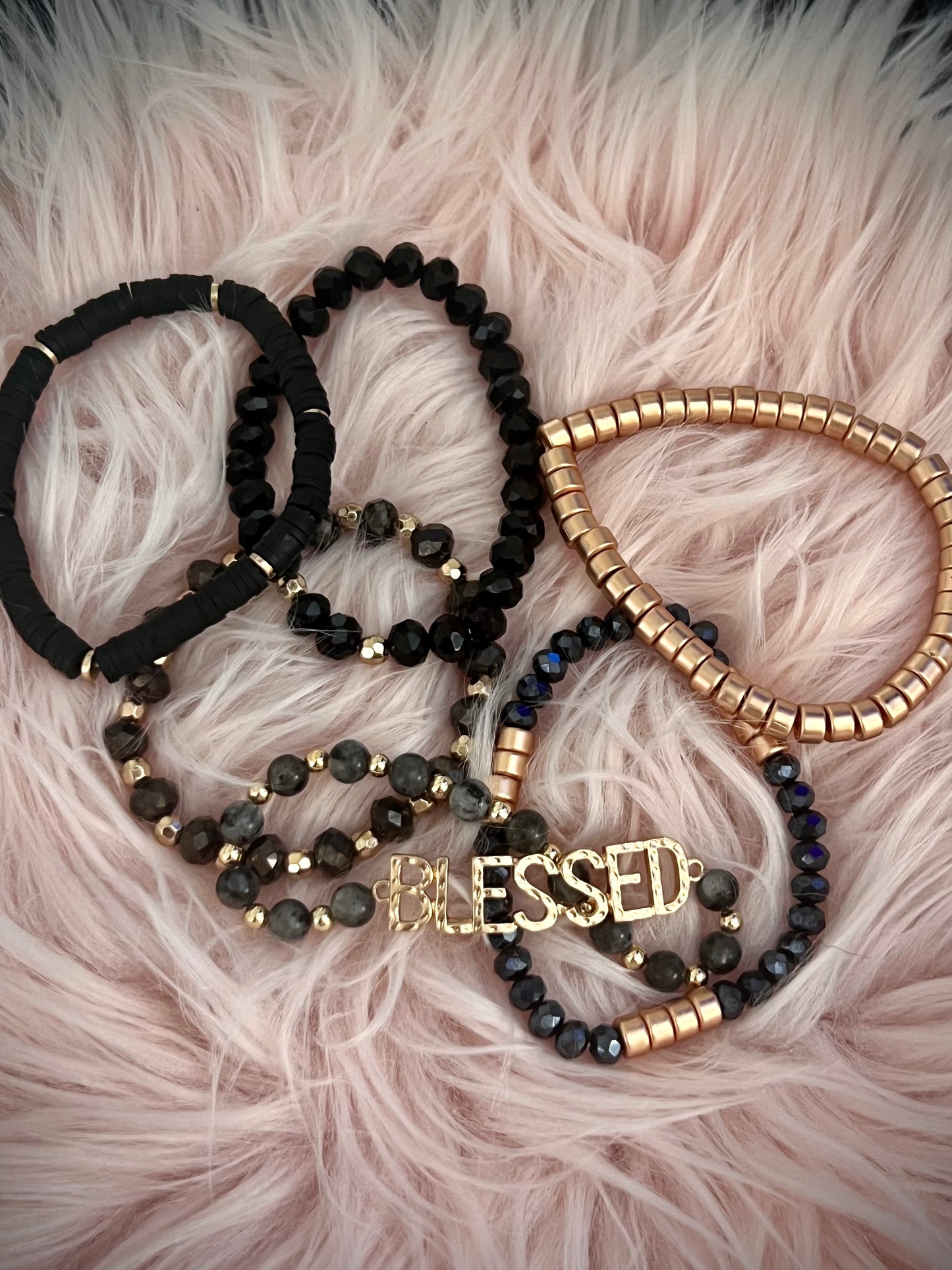 Blessed Charm Multiline Beaded Bracelet