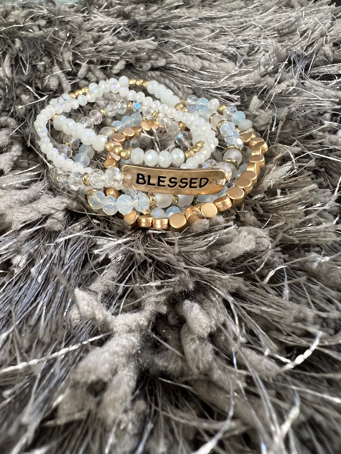 Blessed Charm Multiline Beaded Bracelet