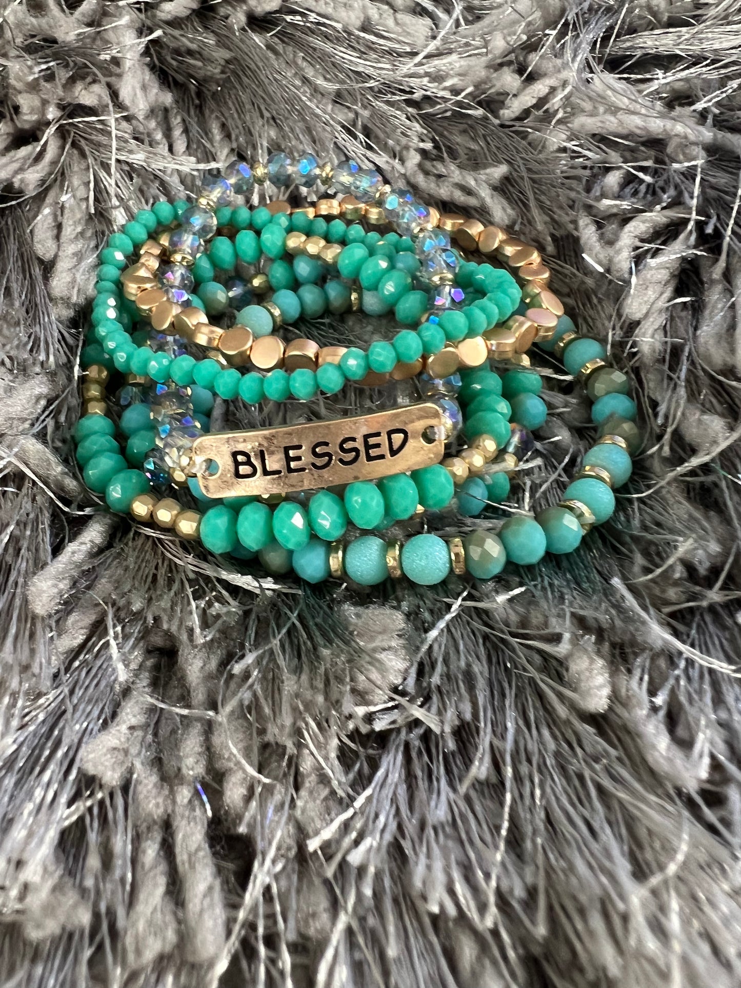 Blessed Charm Multiline Beaded Bracelet