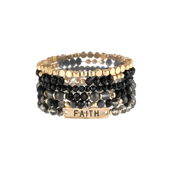 Blessed Charm Multiline Beaded Bracelet