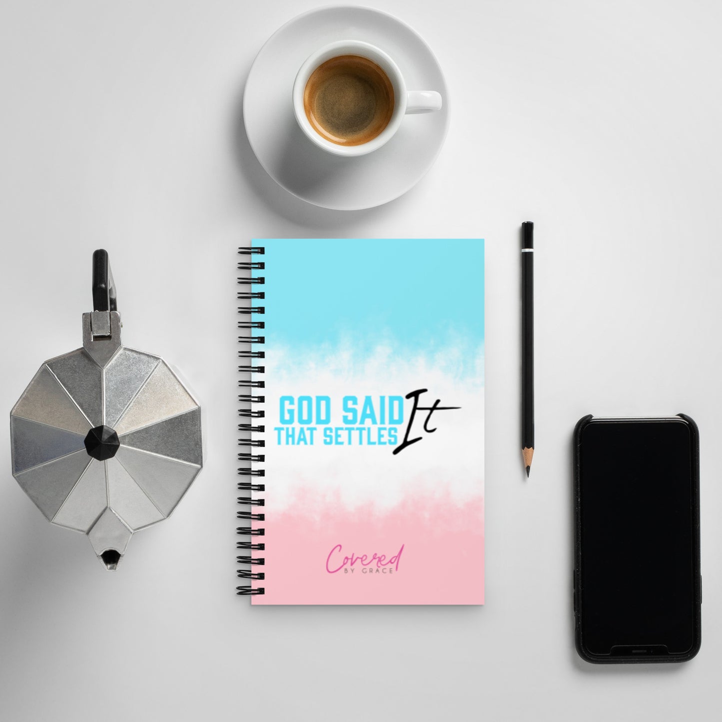God Said It | That Settles it! | Spiral Notebook | Blue