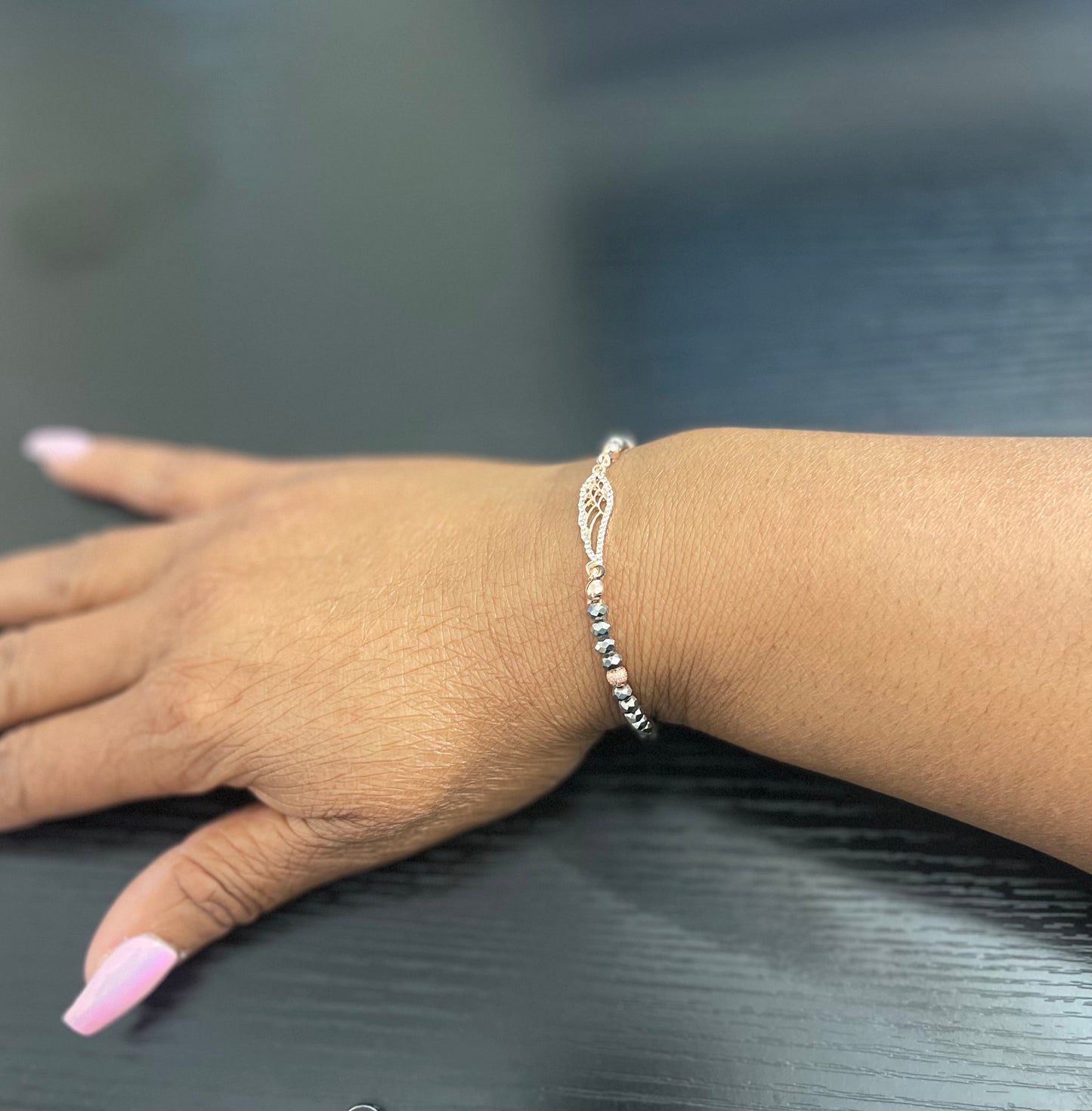 Angel Wing Stretch Bracelet