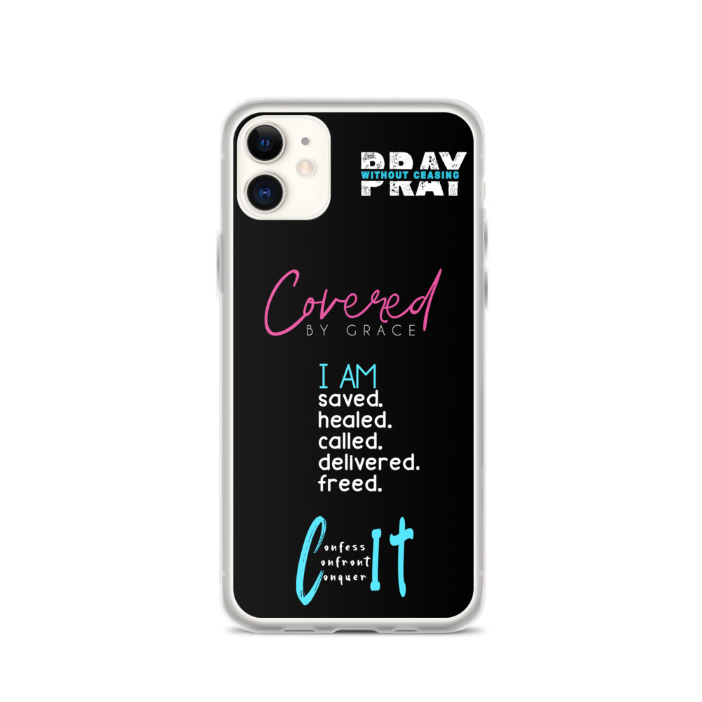 Faith Inspired Collage iPhone Case | Blue