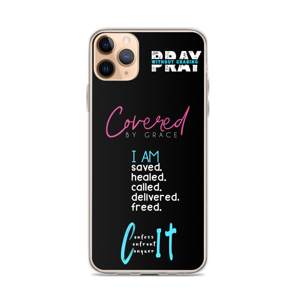 Faith Inspired Collage iPhone Case | Blue