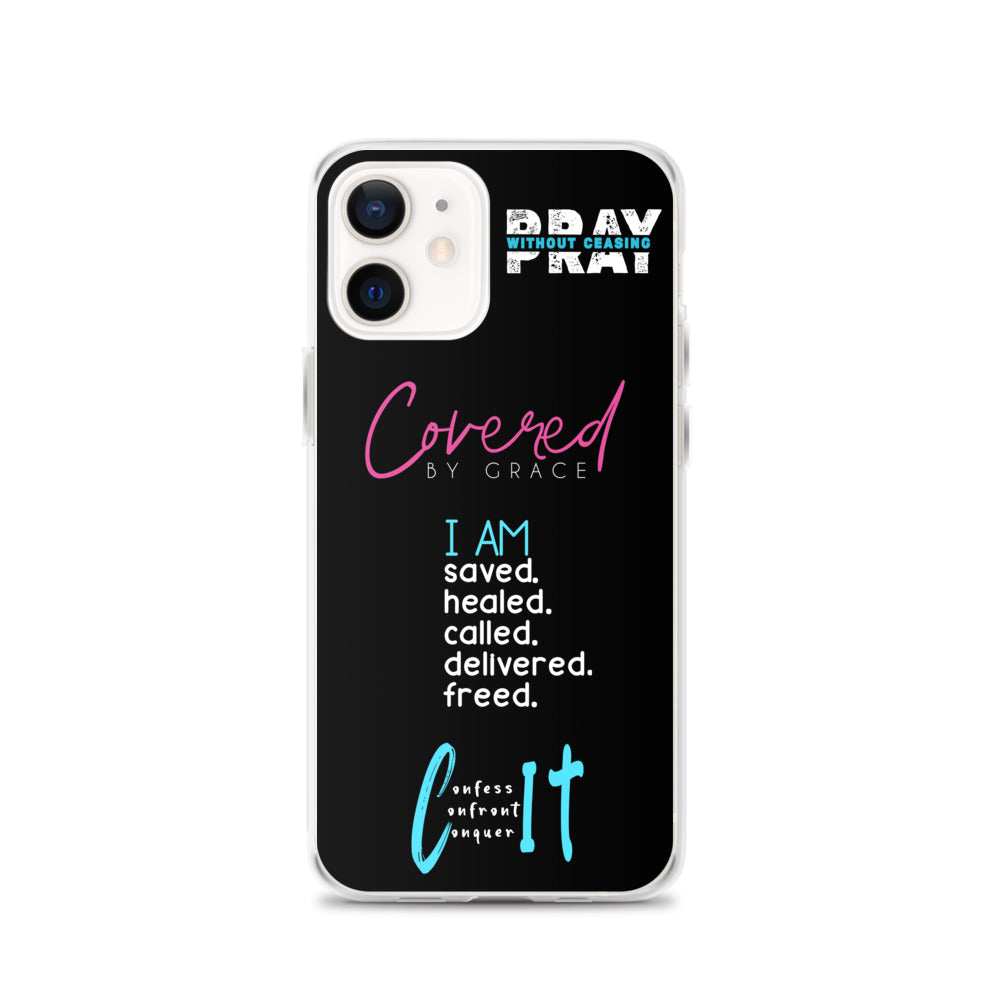 Faith Inspired Collage iPhone Case | Blue