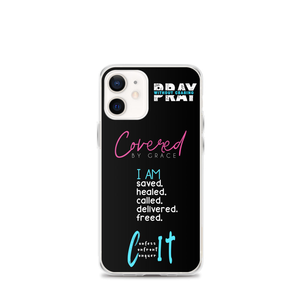 Faith Inspired Collage iPhone Case | Blue