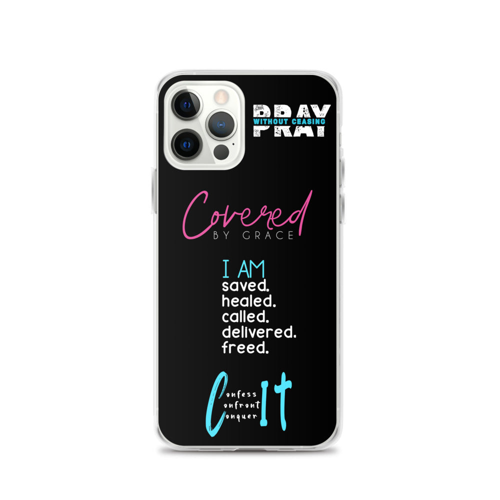 Faith Inspired Collage iPhone Case | Blue