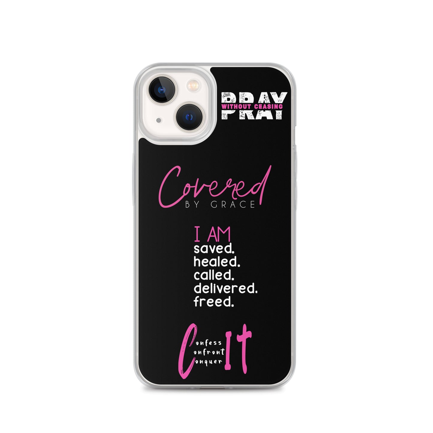 Faith Inspired Collage iPhone Case | Pink