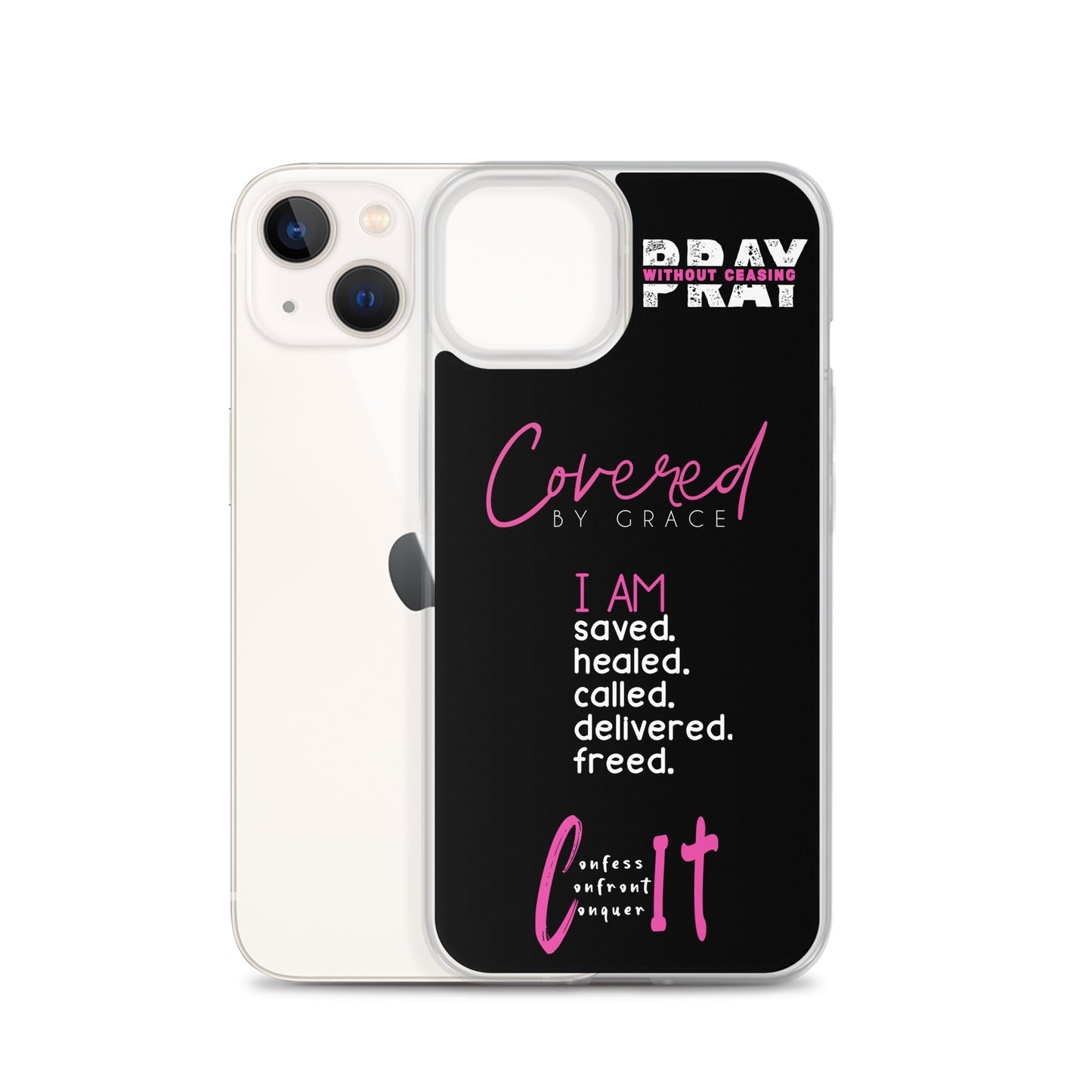 Faith Inspired Collage iPhone Case | Pink