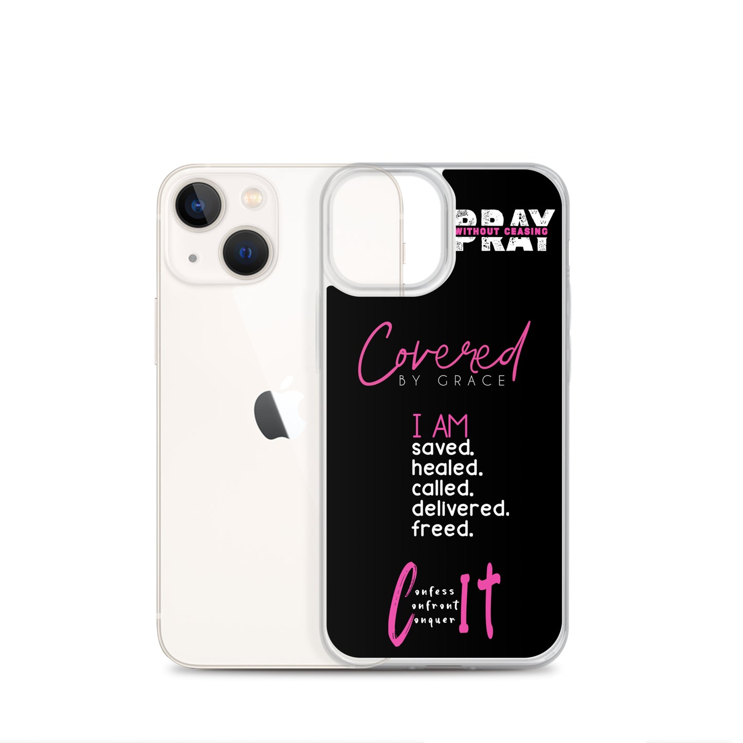 Faith Inspired Collage iPhone Case | Pink
