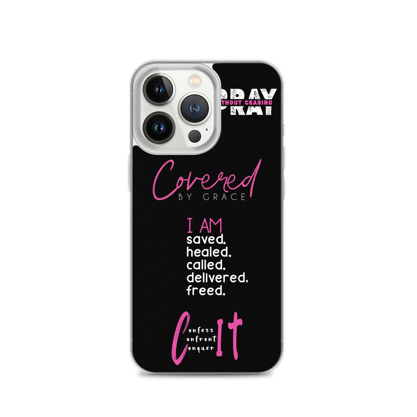 Faith Inspired Collage iPhone Case | Pink