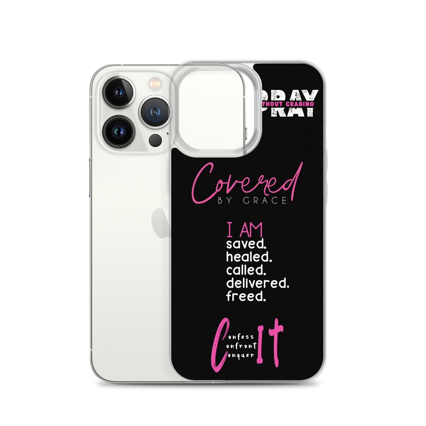 Faith Inspired Collage iPhone Case | Pink