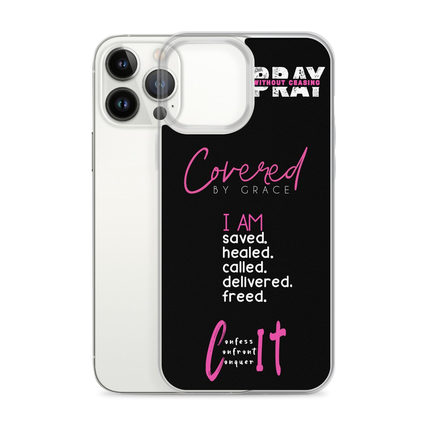 Faith Inspired Collage iPhone Case | Pink