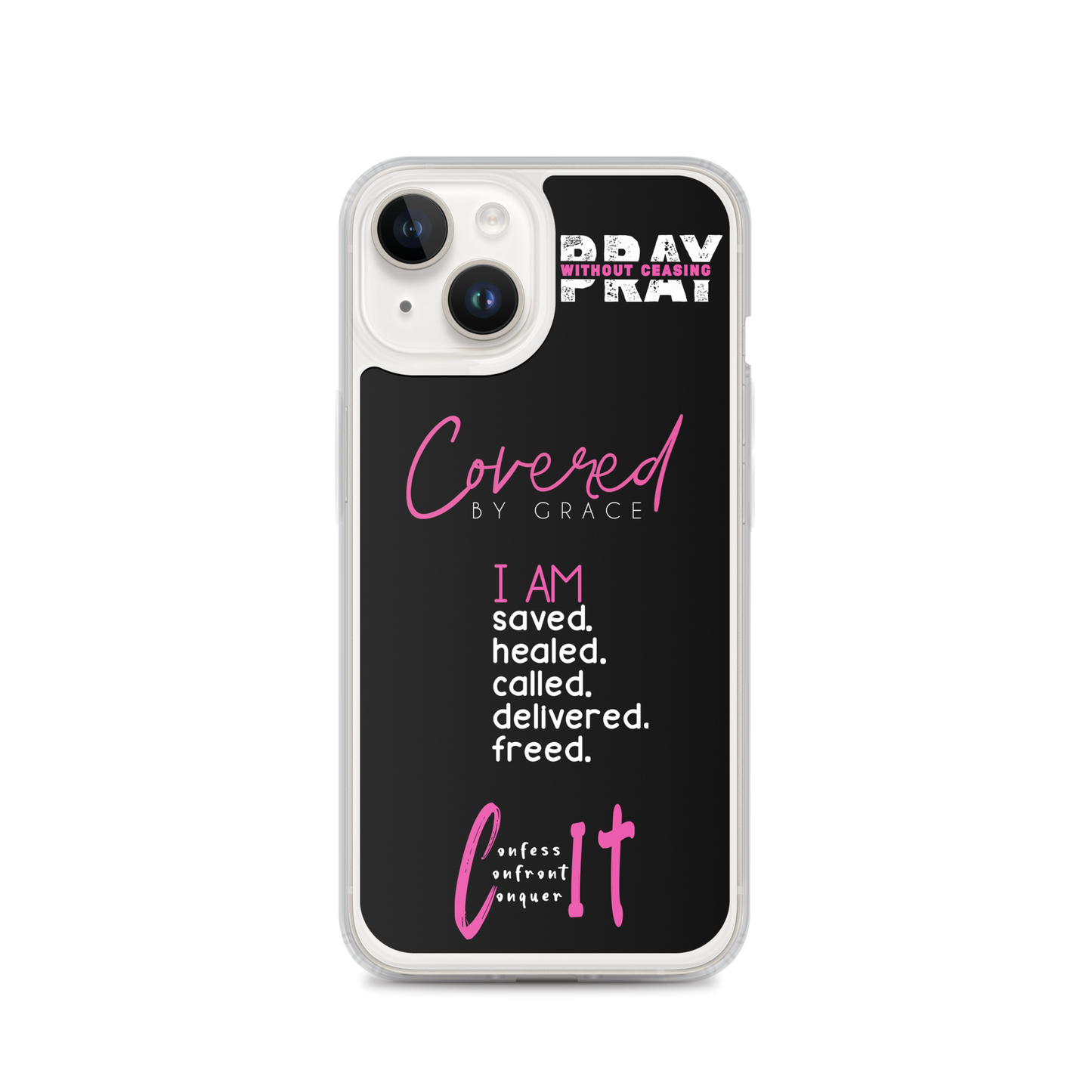 Faith Inspired Collage iPhone Case | Pink