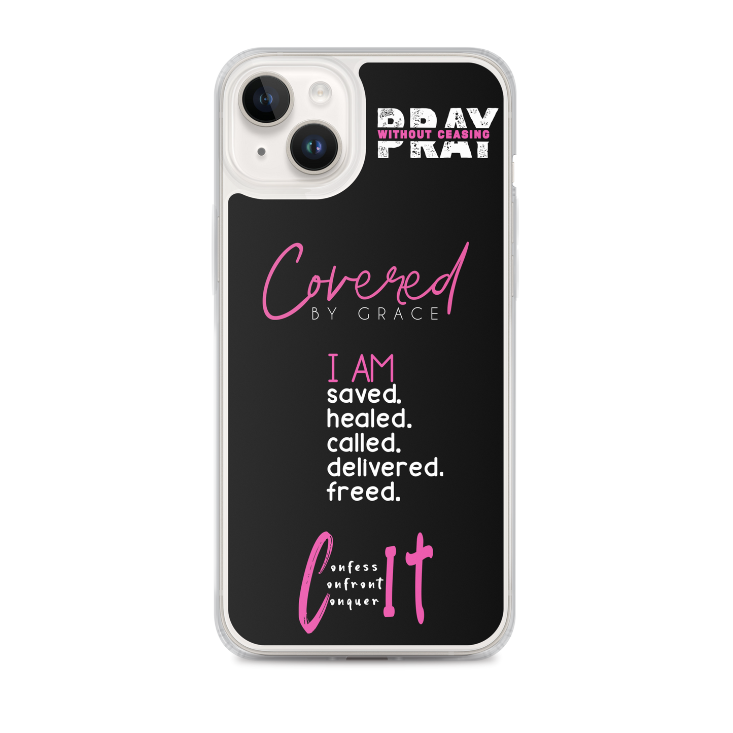 Faith Inspired Collage iPhone Case | Pink