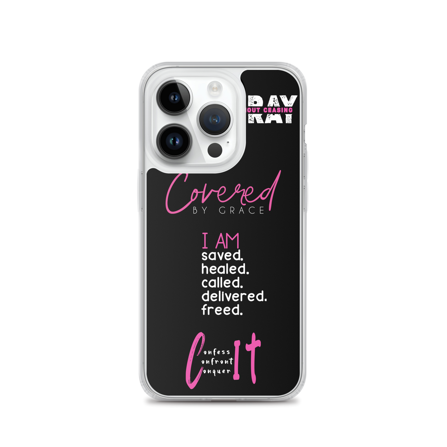 Faith Inspired Collage iPhone Case | Pink