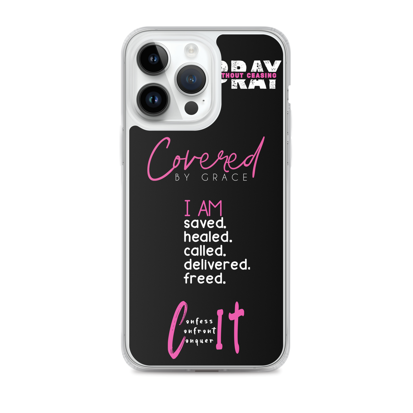 Faith Inspired Collage iPhone Case | Pink