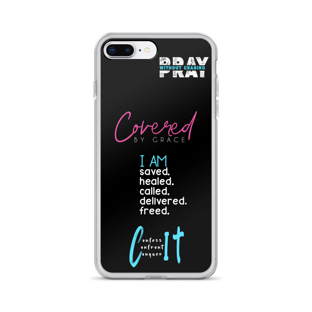 Faith Inspired Collage iPhone Case | Blue