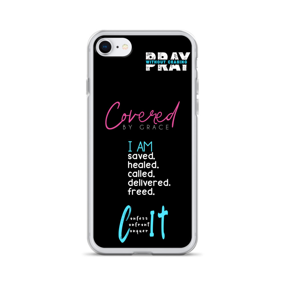 Faith Inspired Collage iPhone Case | Blue