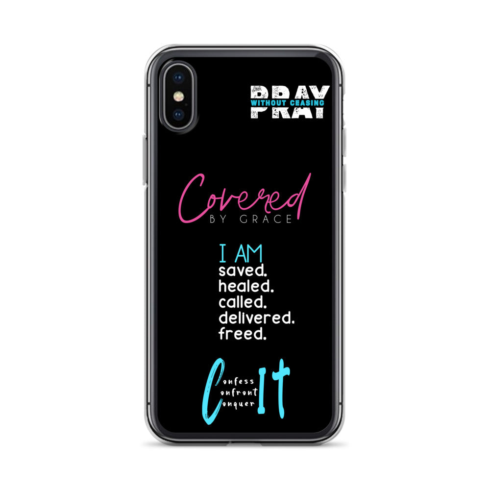 Faith Inspired Collage iPhone Case | Blue