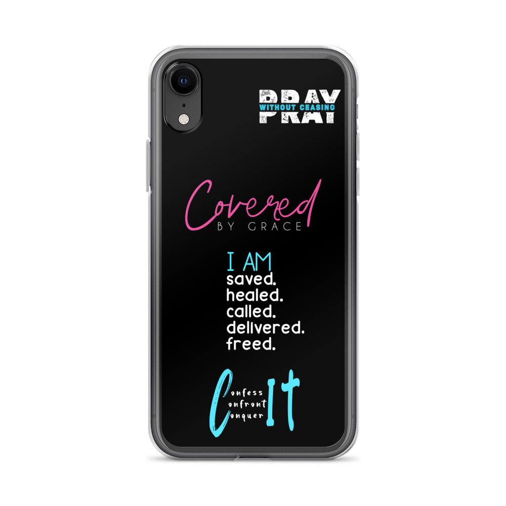 Faith Inspired Collage iPhone Case | Blue