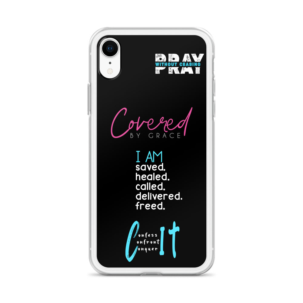 Faith Inspired Collage iPhone Case | Blue