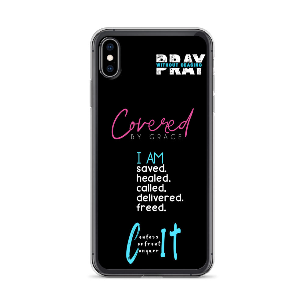 Faith Inspired Collage iPhone Case | Blue