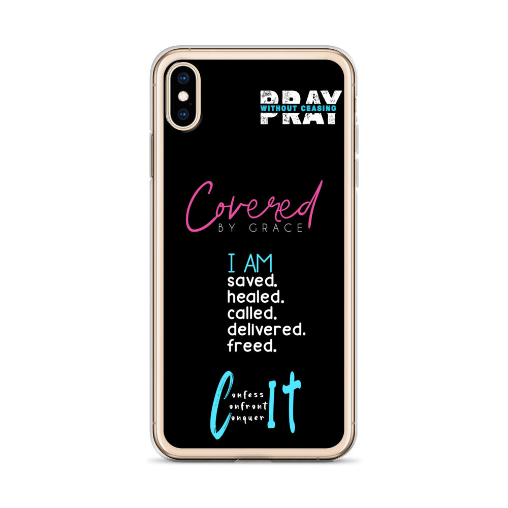 Faith Inspired Collage iPhone Case | Blue