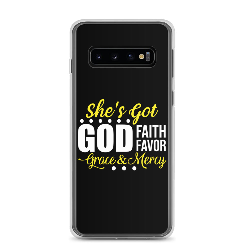 She's Got God | Faith | Favor } Grace & Mercy | Samsung Case
