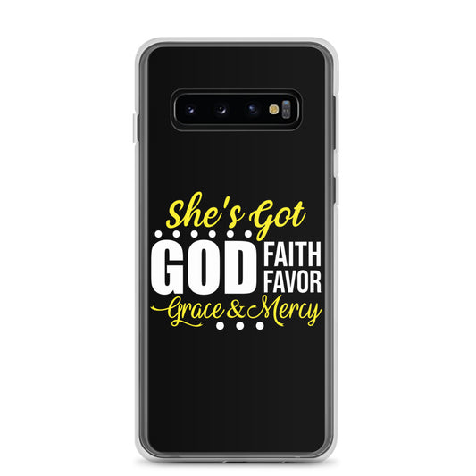 She's Got God | Faith | Favor } Grace & Mercy | Samsung Case