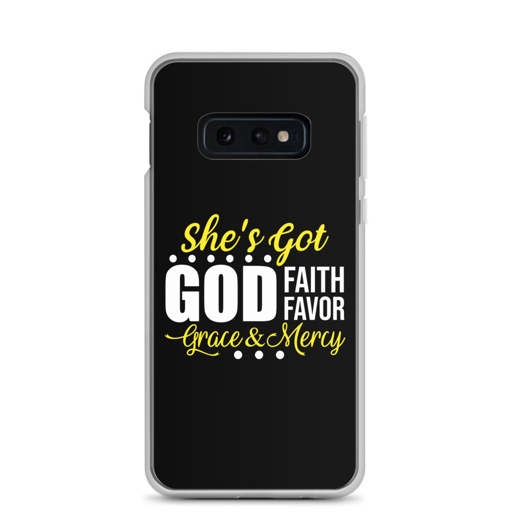 She's Got God | Faith | Favor } Grace & Mercy | Samsung Case