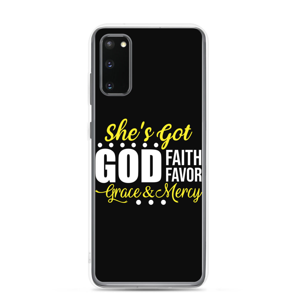She's Got God | Faith | Favor } Grace & Mercy | Samsung Case