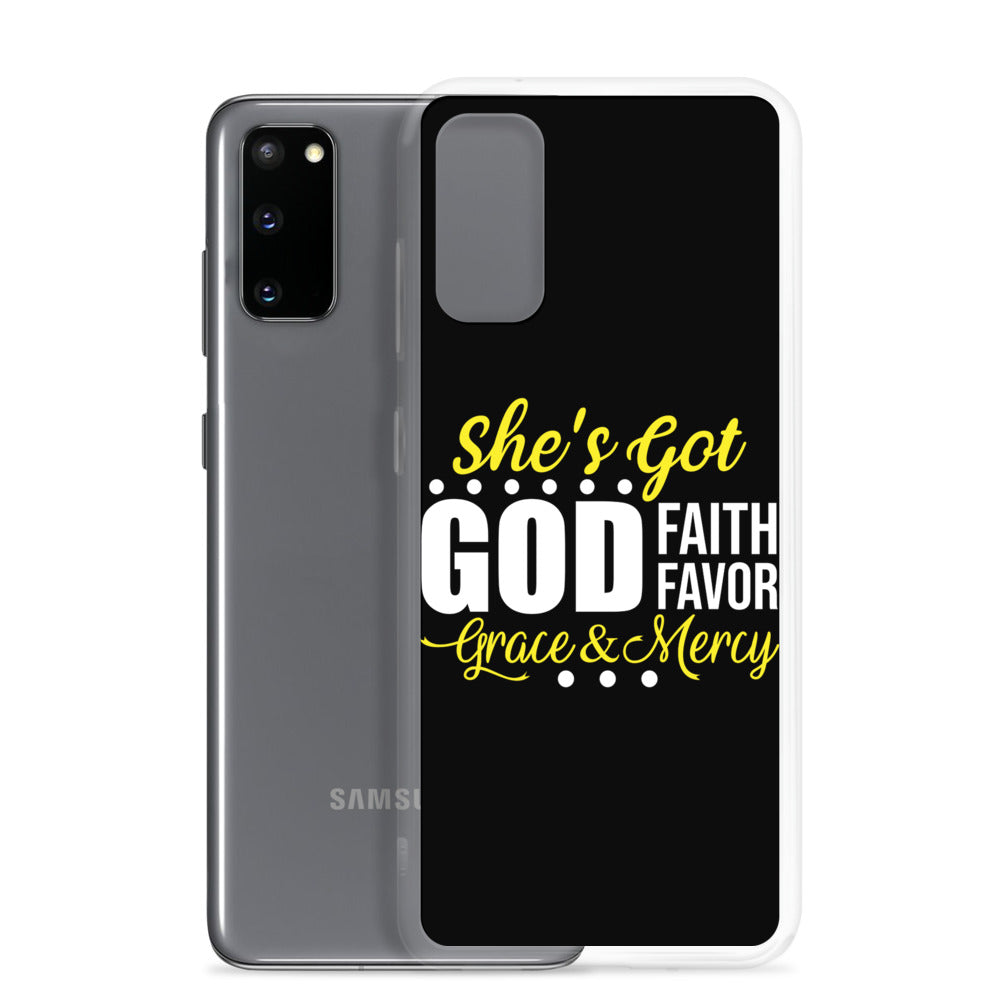 She's Got God | Faith | Favor } Grace & Mercy | Samsung Case