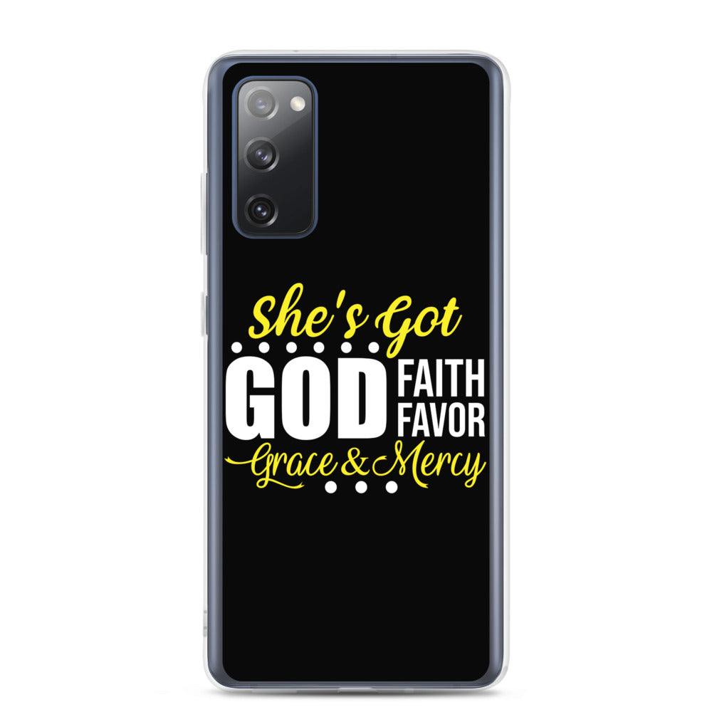 She's Got God | Faith | Favor } Grace & Mercy | Samsung Case