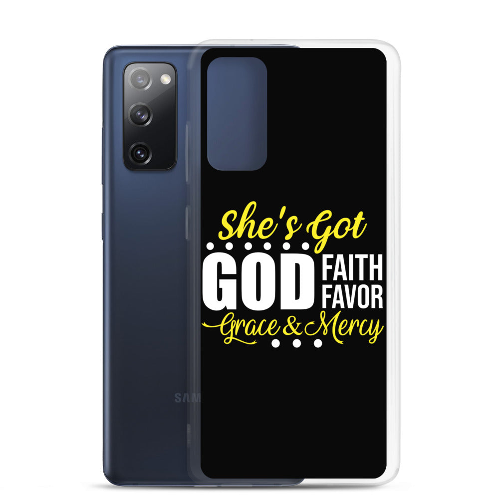 She's Got God | Faith | Favor } Grace & Mercy | Samsung Case
