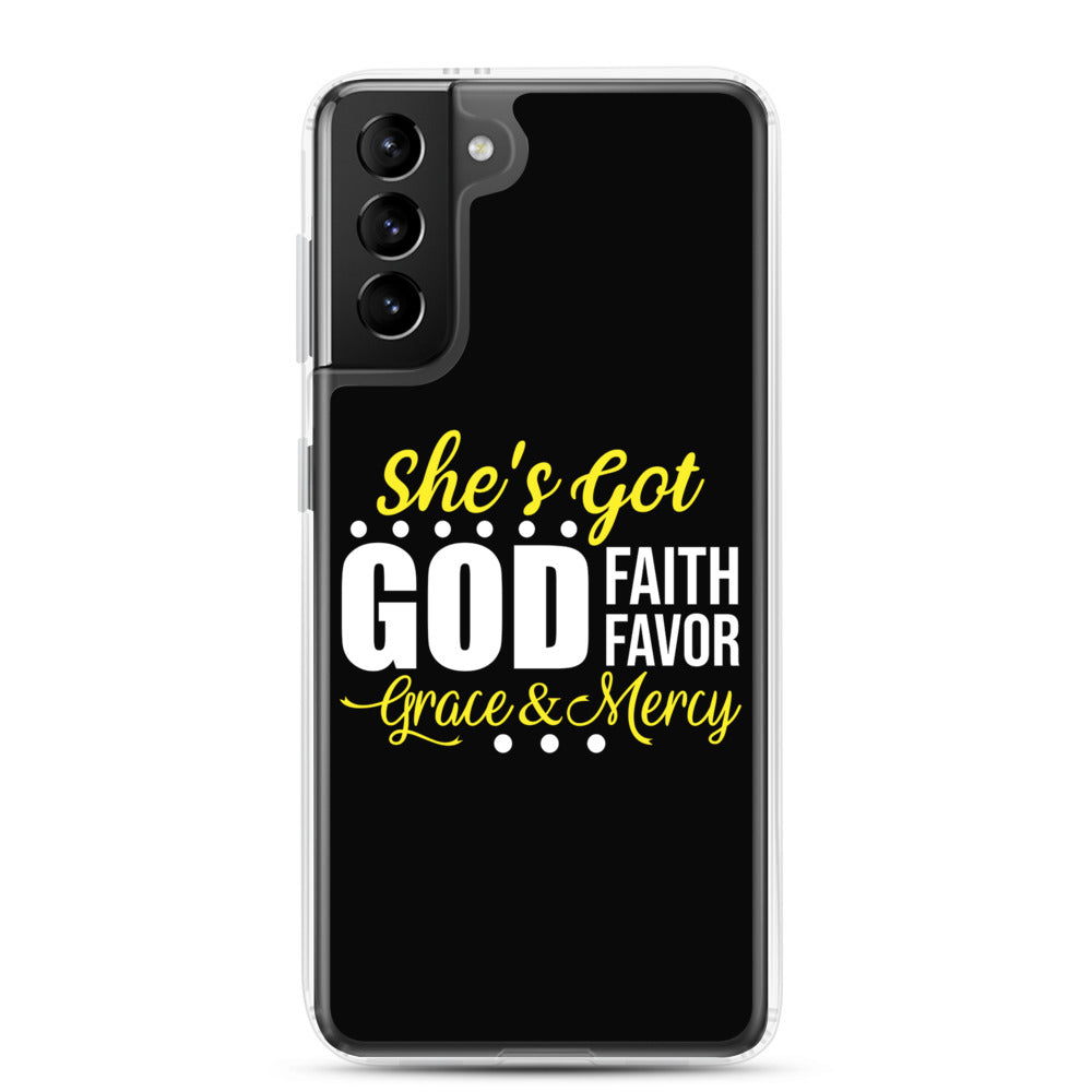 She's Got God | Faith | Favor } Grace & Mercy | Samsung Case