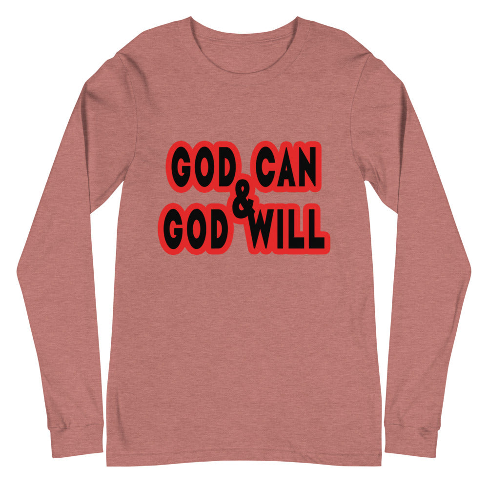 God Can & God Will Long Sleeve Tee