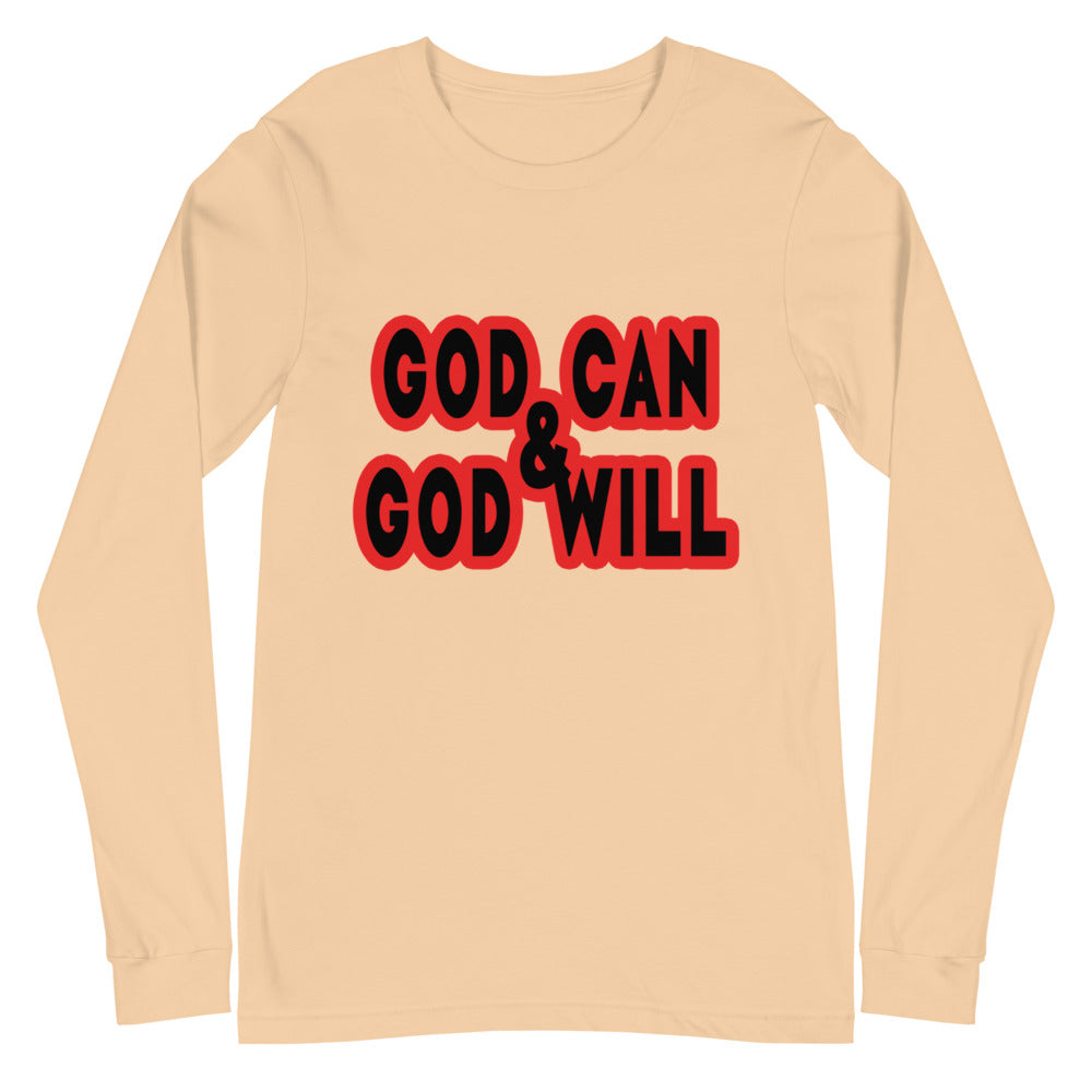 God Can & God Will Long Sleeve Tee