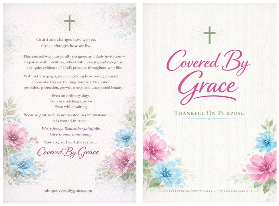 Covered By Grace | Thankful On Purpose Journal | HQ