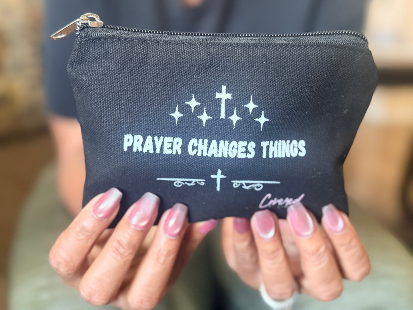 Faith-Inspired Canvas Pouch | 1 each  | HQ