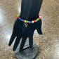 Christian Cross Lava & Tibetan Bead Stretch Bracelet Gift (1 each)