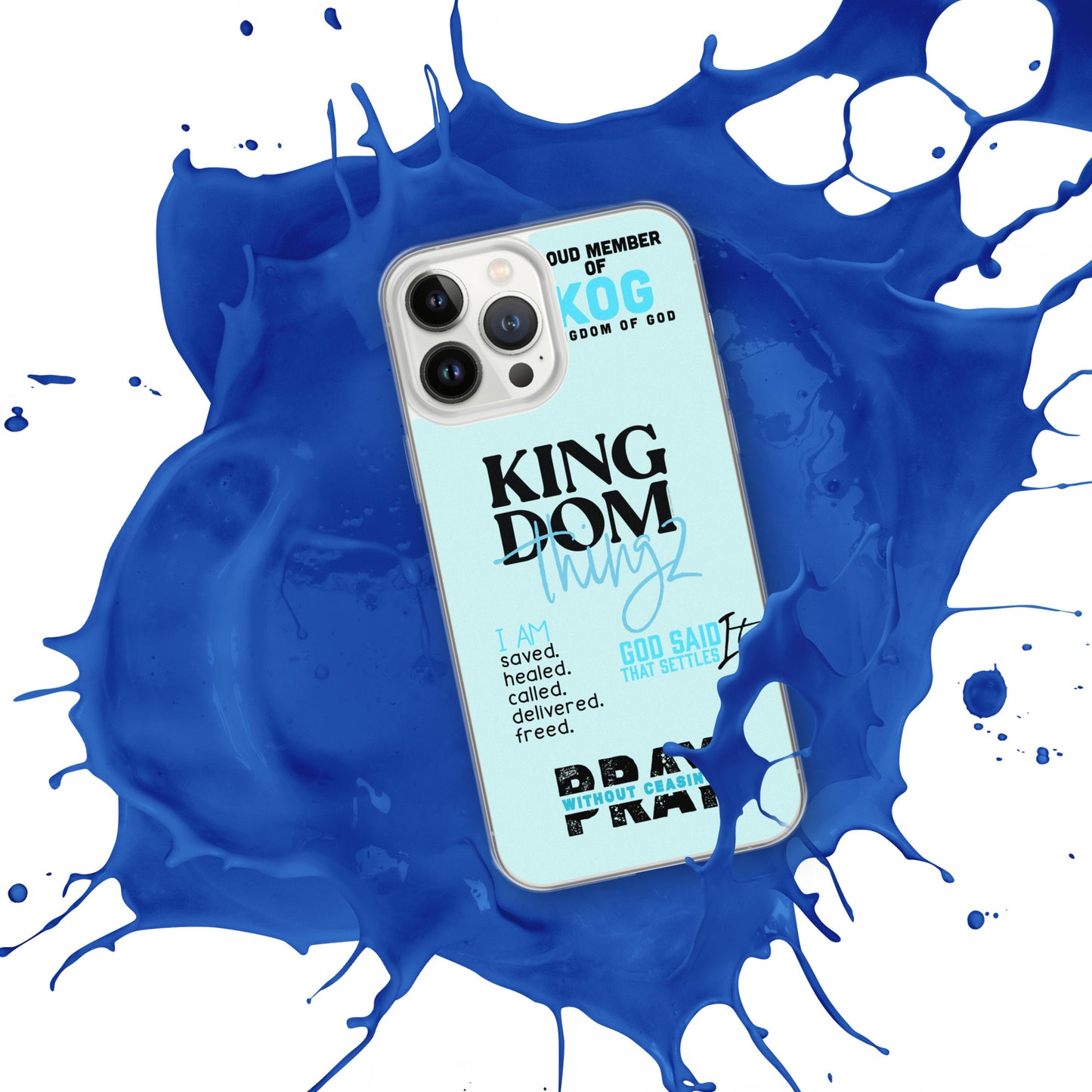 Kingdom Thingz  iPhone Case - Blue