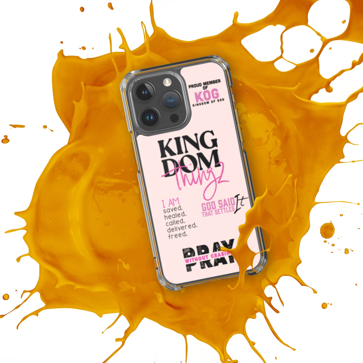 Kingdom Thingz  iPhone Case - Pink