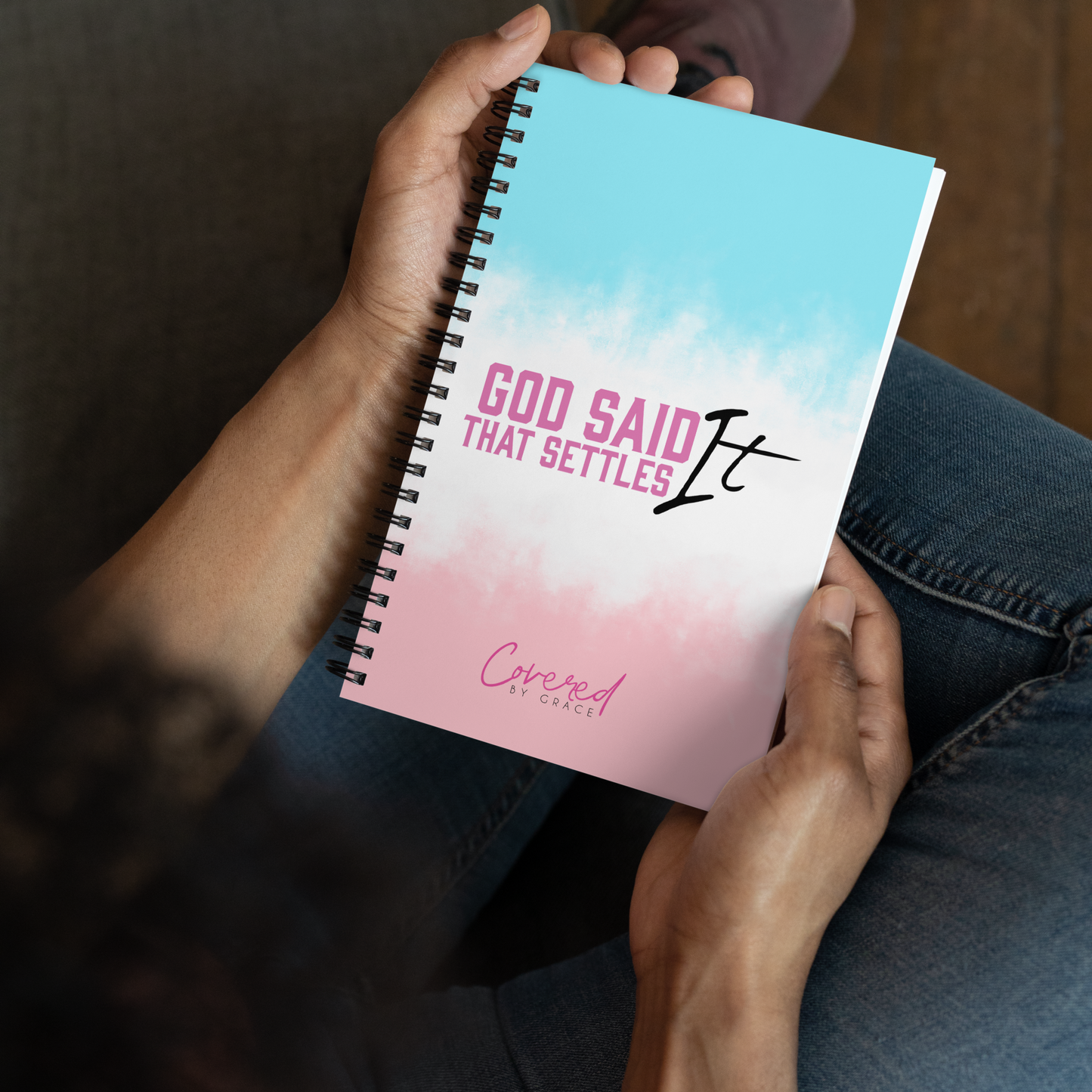 God Said It | That Settles it! | Spiral Notebook | Pink