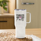 Fearless in Faith Travel Mug (Pink)