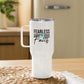 Fearless in Faith Travel Mug (Blue)