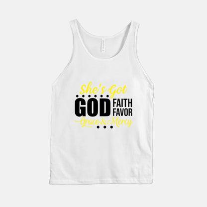 She’s Got God | Faith | Favor | Grace & Mercy Tank